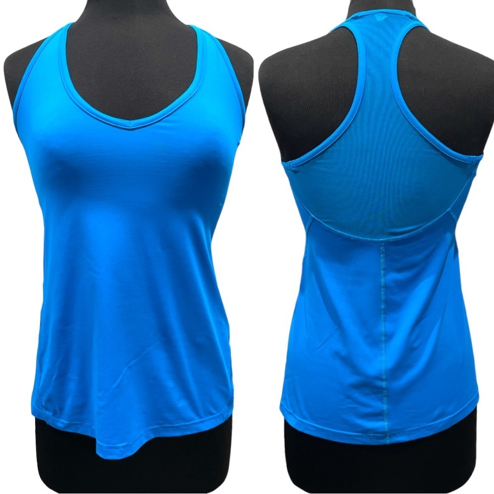 Lululemon Wild & Free Tank Top Shocking Blue Racerback Size 6